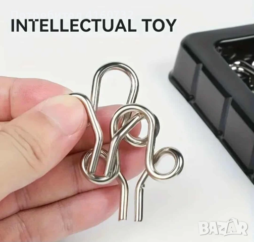 Метален логически пъзел, образователна  игра, снимка 3 - Образователни игри - 53347271