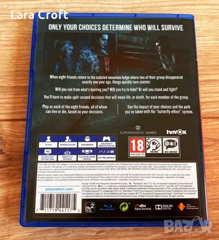 PS4 Until Dawn PlayStation 4, снимка 3 - Игри за PlayStation - 55833296