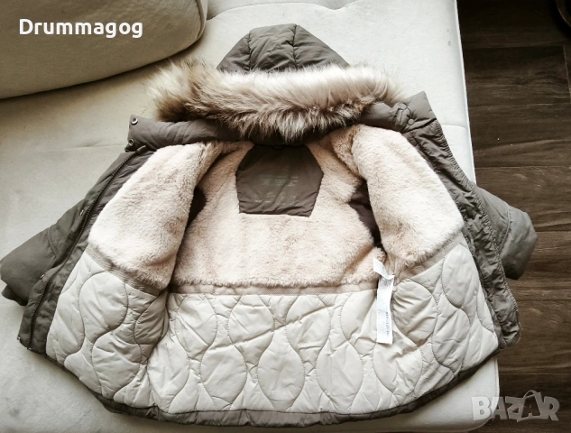 Детско яке с пух Zara, 3-4 г, снимка 3 - Детски якета и елеци - 53076043