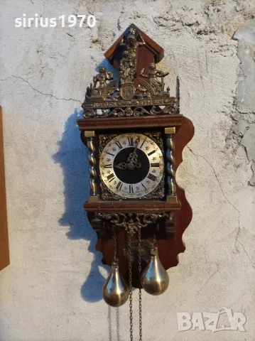 атлас холандски стенен часовник работещ, снимка 1