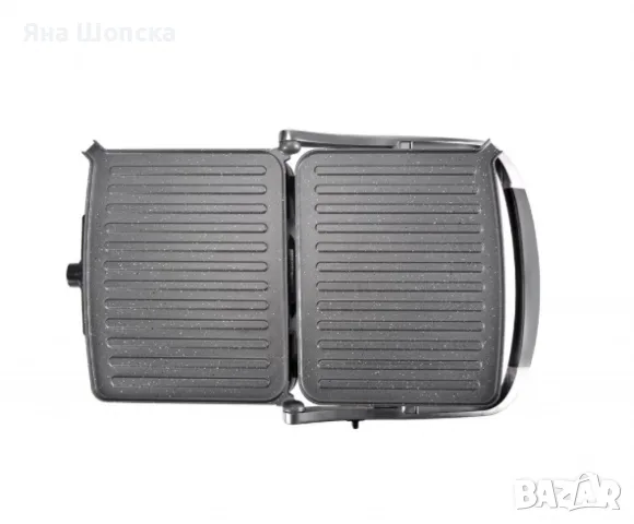 Тостер преса и грил Lexical 2200W – гранитни плочи, инокс корпус, снимка 5 - Тостери - 55787647
