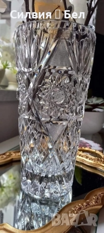 Кристална ваза🌱, снимка 5 - Вази - 51670839