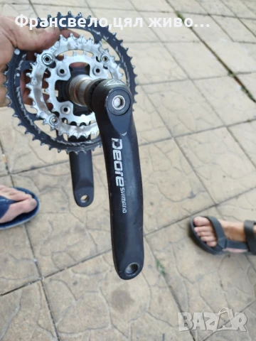 Курбел със средно движение за велосипед колело Shimano deore , снимка 2 - Части за велосипеди - 51090461