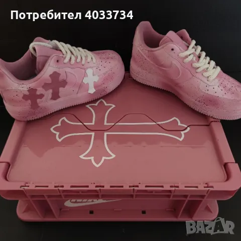 Nike Air Force 1 x Chrome Hearts Custom, снимка 6 - Други - 50156797