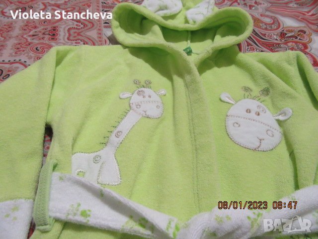 КОМПЛЕКТ КРАСИВО ДЕТСКО ХАЛАТЧЕ + КЪРПА, снимка 6 - Хавлии и халати - 39267190