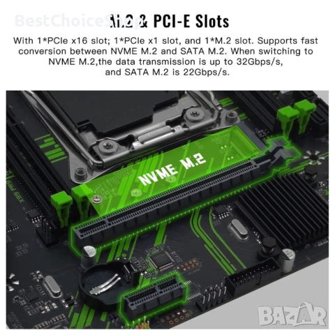 X99 PR9 LGA 2011-3 дънна платка, снимка 8 - Дънни платки - 53115826