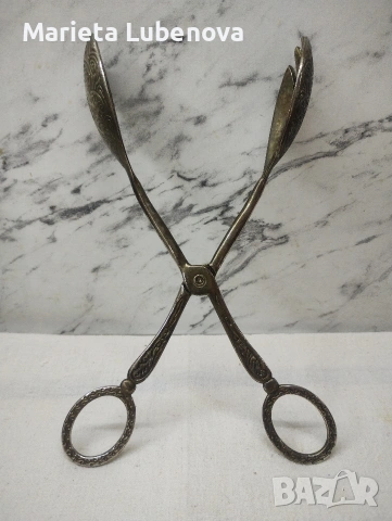 Много стилна посребрена щипка за сервиране, снимка 13 - Прибори за хранене, готвене и сервиране - 54284369