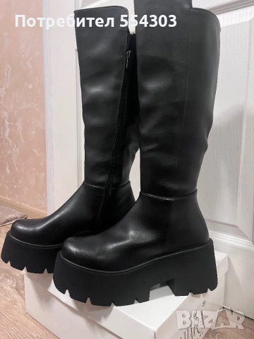 Дамски високи ботуши, снимка 2 - Дамски ботуши - 53192751