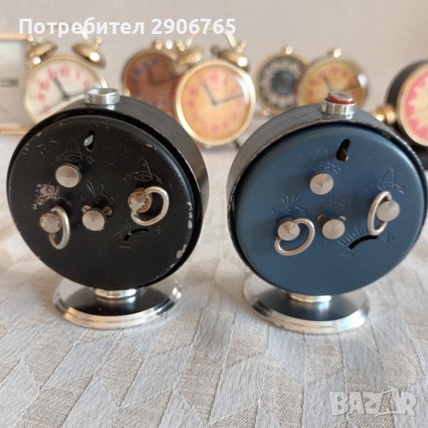 Часовник будилник Слава бяла стойка работещ, снимка 3 - Антикварни и старинни предмети - 44323440