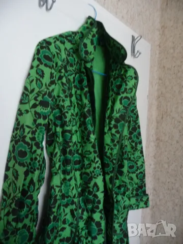 Пеньоар зелен нов от социализма 1976 година с етикет домашен, снимка 2 - Други - 48138578