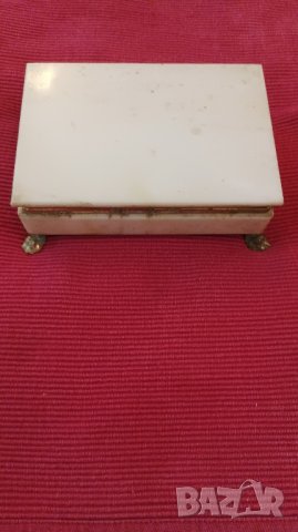 Стара мраморна кутия за бижута. , снимка 4 - Антикварни и старинни предмети - 42257515