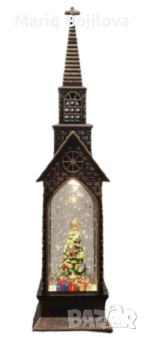 Вълшебна коледна кула с LED светлини и падащи снежинки, снимка 5 - Декорация за дома - 48262717