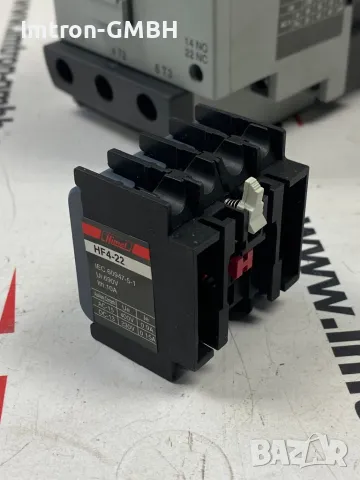 Трифазен  контактор HIMEL HDC6-95 380V / 125A /  45kW  с помощен контактор HF4-22, снимка 7 - Друга електроника - 48064211