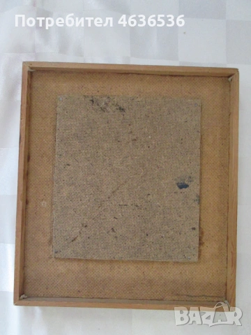 Картина масло, фазер,23х20см., снимка 5 - Картини - 53382047