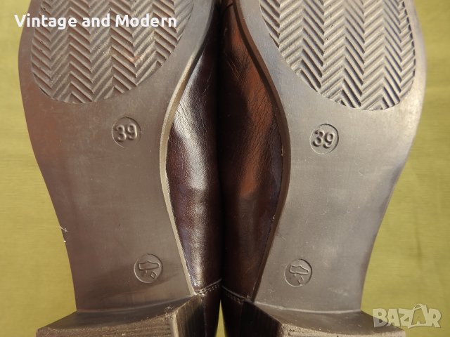 RIEKER Елегантни дамски кожени обувки Германия 39 номер, снимка 9 - Дамски обувки на ток - 36660639