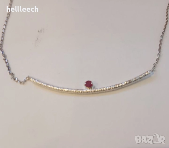 Сребърно колие, снимка 3 - Колиета, медальони, синджири - 52669600