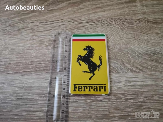 правоъгълна емблема Ferrari голям размер, снимка 2 - Аксесоари и консумативи - 52360512
