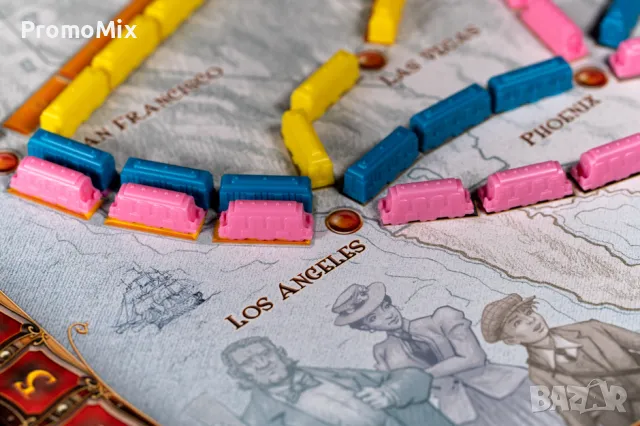 Части за настолна игра Ticket to Ride Play Pink 14991 Семейна игра Разширение към игра Билет за пъту, снимка 4 - Игри и пъзели - 48141880