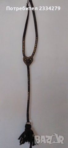 Конска нагръдна украса,стара изработена ръчно от сарач., снимка 5 - Антикварни и старинни предмети - 38490372