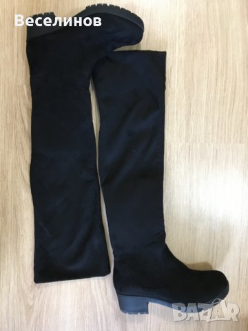 Удобни дамски ботуши тип чизми, снимка 2 - Дамски ботуши - 38826074