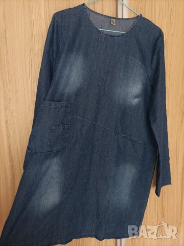 Дънкова рокля , снимка 3 - Рокли - 44228329