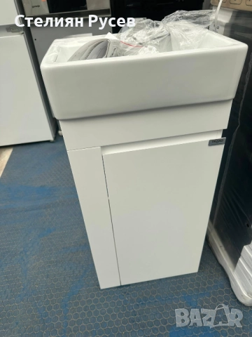 1607 cerastyle шкаф с мивка за баня тоалетна -цена 220 лв  или 112,48 евро   тш - нов купен за 300 л, снимка 2 - Шкафове - 52037039