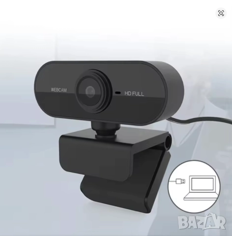Full HD 1080P уеб камера за компютър с микрофон, снимка 4 - Работни компютри - 52016973