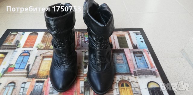 Елегантни дамски боти естествена кожа, снимка 7 - Дамски боти - 29423307