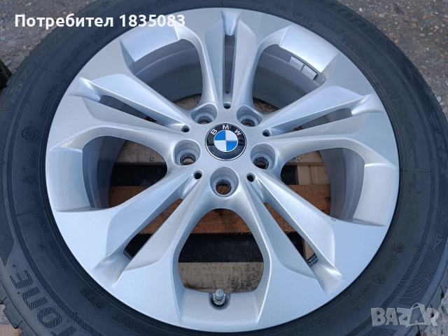 Лети джанти 17ки 5х112 BMW + зимни гуми 225/55/17 Bridgestone, снимка 7 - Гуми и джанти - 52593667