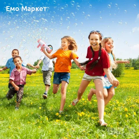 Машина за сапунени мехурчета, базука. Цвят: Розов, син, снимка 4 - Други - 49044661