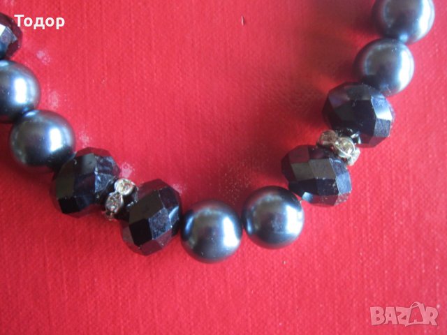 Старинно колие гердан с камъни 3, снимка 2 - Колиета, медальони, синджири - 33713460