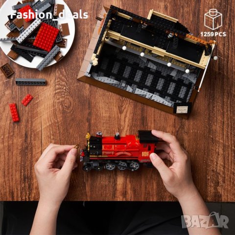 Нов Комплект мини блокчета за изграждане на вълшебна гара железница 1259 броя Деца Подарък, снимка 5 - Конструктори - 42419189