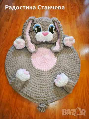 Плетен килим Заек, снимка 4 - Килими - 49562380