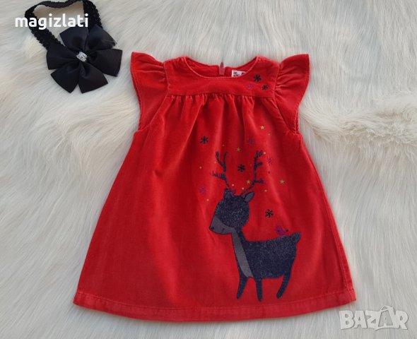 Коледна рокля за бебе 3 месеца, снимка 5 - Бебешки рокли - 38704510