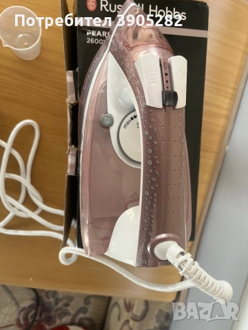 Парна ютия Russell Hobbs Pearl Glide Rose НОВА, снимка 7 - Ютии - 52915590