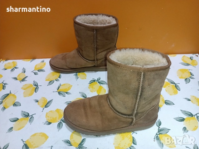 UGG Australia N 35 Кожени ботуши, снимка 10 - Дамски боти - 53360263