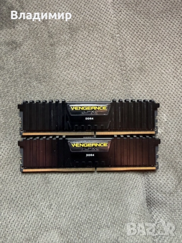 Рам памет Corsair 2x16гб ддр4 2666MHZ, снимка 2 - RAM памет - 54462468