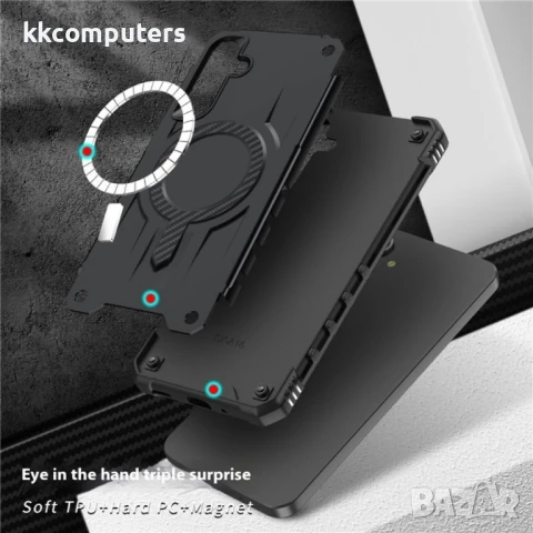 Samsung Galaxy A36 5G / A56 5G PC + TPU/ MagSafe Удароустойчив Калъф и Протектор, снимка 8 - Калъфи, кейсове - 50790090