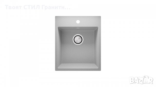 Кухненска Мивка от гранит модел РИГА XXL 430 x 500 mm - сива, снимка 1