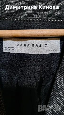 Zara -Дамско сиво меланж сако , снимка 4 - Сака - 56083678