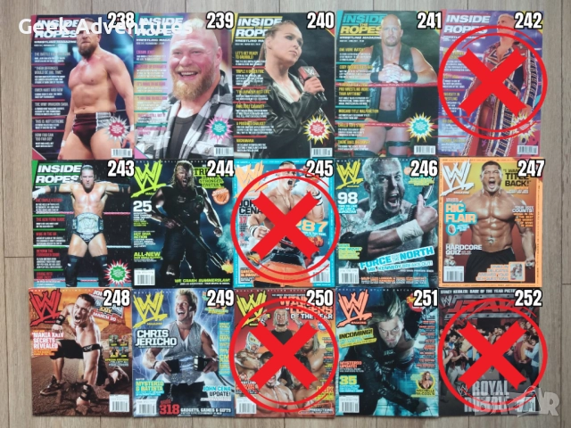 WWE Кеч Колекция - Екшън Фигурки, Аксесоари, Кечисти, Списания, Картички, снимка 12 - Колекции - 47660667