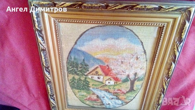 Красив гоблен ръчна изработка , снимка 5 - Декорация за дома - 38854541