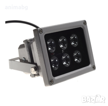 ANIMABG Външна водоустойчива инфрачервена лампа за нощно виждане, LEDS IR осветител, снимка 7 - Друга електроника - 44597011