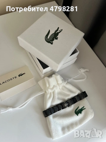 Мъжка гривна LACOSTE | Модерен дизайн | Подарък, снимка 2 - Гривни - 54208941