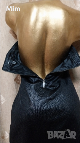 MANGÒ L Черна корсетна рокля, снимка 6 - Рокли - 44610643