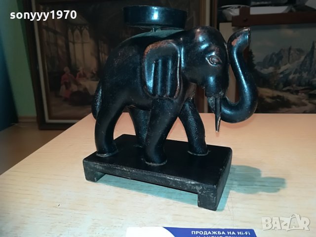 слон-свещник-внос франция-15х15х8см, снимка 17 - Антикварни и старинни предмети - 29497831