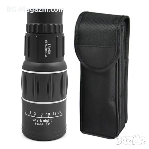 Силен мини монокъл Bushnell 16×52 бушнел за лов птици животни туризъм природа далечни разстояния, снимка 8 - Екипировка - 50931190