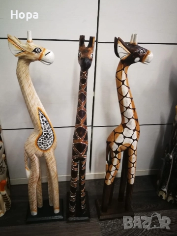 Жирафи от дърво, снимка 12 - Декорация за дома - 52659374