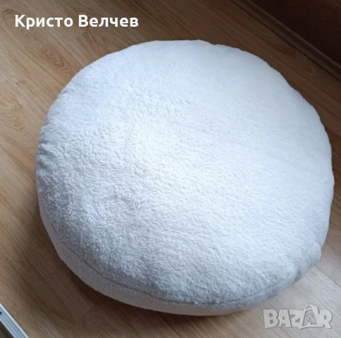 Мек и удобен кръгъл пуф / възглавница за пода – нови!, снимка 4 - Други стоки за дома - 51283571