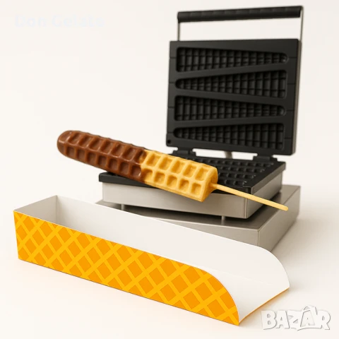 Картонена кутия за гофрети на клечка